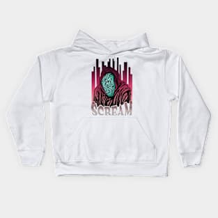 Scream VI (Scream 6) ghostface lostface horror movie graphic design Kids Hoodie